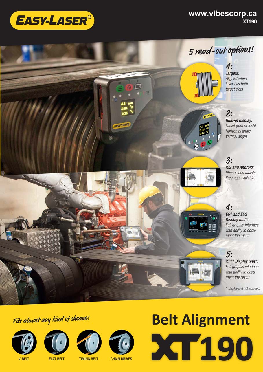 Easy Laser Xt190 Digital Belt Alignment Tool System